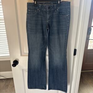 Women’s American Eagle Favorite Boyfriend 8 Regular Wide Leg Blue Jeans